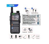 Walkie Talkie (Hand Mi)UV26 GPS APSR Multibanda Bluetooth Programación Grabación Copia inalámbrica Frecuencia