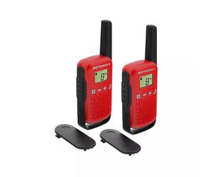 Walkie Talkie Motorola T42 Radio Bidireccional Rojo - 2 Unidades