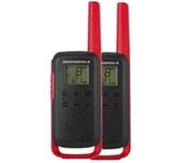 Motorola Talkabout T6 PMR Radio de Banda ciudadana (PMR446, 16 Canales y 121 Códigos, Alcance de 8 km), rojo