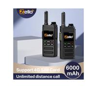 Walkie Talkie Zello 4G con tarjeta SIM, red WiFi, radio móvil de gran alcance, 160 km, profesional.
