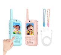 Walkie Talkies con Cámara - 2 Piezas Interacción Padre-Hijo Juguetes De Exterior - Walkie Talkies Bidireccionales Infantiles - para Niños y Niñas, Cumpleaños y