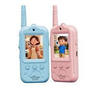 Walkie Talkies Para Niños - Intercomunicador De Video Recargable Infantil | Juguete De Comunicación Interactiva En Tiempo Real Con Sonido Nítido Y Controles Sencillos | Juego De Radiotransmisor Para J