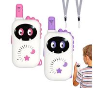 Walkie Talkies para Niños Lindos con Forma de Dinosaurio, con Cordón, 2