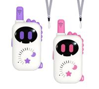 Walkie Talkies para Niños Lindos con Forma de Dinosaurio, con Cordón, 2
