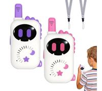 Walkie Talkies para Niños Lindos con Forma de Dinosaurio, con Cordón, 2