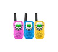 Walkie Talkies para niños, paquete de 3, radios bidireccionales, juguetes compatibles con niños y niñas_REGALOS ESPECIALES_Regalo sorpresa