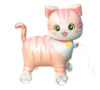 Walking Animal Foil Balloons | Aluminum Film 4D Standing With Wheels | Standing Pet Balloons | For Festival Celebrations Photography Party Classroom Park Outdoor Daycare