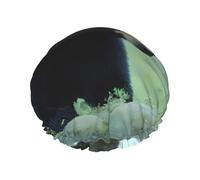 Walking Black Bear - Gorro de ducha impermeable de doble capa para mujeres y hombres, protección del cabello para baño, máscaras faciales, spa