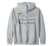 Walking by Faith Tripping Constantly Jesus Cross Christian Sudadera con Capucha