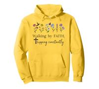 Walking by Faith Tripping Constantly Jesus Cross Christian Sudadera con Capucha