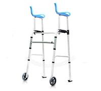 Walking Frame Aluminum Walking Aids Foldable Adjustable Walker with Seat Suitable for The Elderly Disabled VBTJWRFE