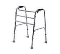 Walking Frame Drive Folding Four-Legged Elderly Walker Adjustable Height Mobile Support Frame, Mobility Aids VBTJWRFE