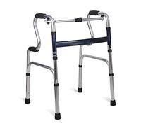 Walking Frame Elderly Walker Disabled Person Walking Frame Four-Leg Anti-Slip Rehabilitation Folding Training Walker Non-Slip Walking Stick with Hospital Aids VBTJWRFE