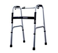 Walking Frame, Foldable Walking Aids Lightweight Aluminium Wheeled Height Adjustable Walkers with 2 Wheels Shower Seat for Elderly Mobility Rollator VBTJWRFE