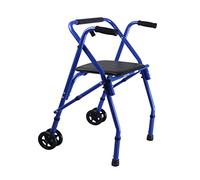 Walking Frame Walker, can be Folded, Portable and Portable Trolley, Travel Shopping cart, Aluminum Alloy VBTJWRFE