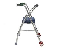 Walking Frame with Seat Rollator Walkers 2 Wheels for Seniors Disabled Elderly Folding Mobility Aid Lightweight, Compact, High Adjustable VBTJWRFE