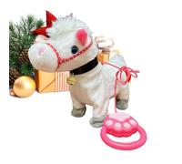 Walking Horse Toy, Realistic Electric Horse, Interactive Toy with Lead Rope, Fun Walking Companion for Kids Over 3 Years Old, Ideal for Boys, Girls, Preschoolers, and Travel Play