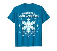 Walking In A Winter Wonderland Tie Dye Snowflake Christmas Camiseta
