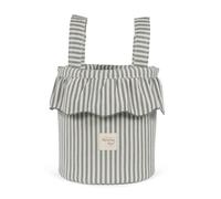 Walking Mum Bolso Bucket Praliné de Verde Agua, Estampado Vichy Tono Moka, 25x28x20 cm