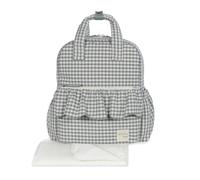 Walking Mum Mochila canastilla Praliné (Vichy Matcha)