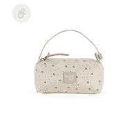 Walking Mum Portachupete Bebé Dreamer, Funda Guarda Chupetes y Tetinas de Biberón, Asa de Mano con Clip para Colgar en el Cochecito o Bolsa Canastilla, Color Beige, Medidas 10 x 8 x 2 cm