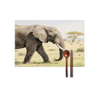 Walking on The Grassland Placement Mats for Dining Table Place Mats Suitable for Personal Dining Tables Dinner Parties BBQ Weddings