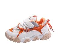 Walking Shoes for Kids Lace up Mesh Upper Sports Running Trainers Teen Boy Sneakers Breathable Soft Non-Slip Thick Chunky Sole Tennis Shoes for Little/Big Kids
