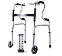 Walking Stabilizer, Elderly People Foldable Walker,Adjustable Walking Assist, Folding Lightweight Aluminium Walking Frame VBTJWRFE