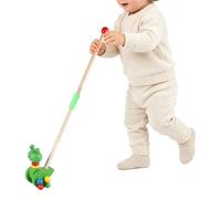 Walking Toy, Wooden Animal Pull-Along Walker, 21.65×4.72×3.94inch Cartoon Learning Push Toy with Smooth Mobility Design, Sturdy Wood Construction, Early Development Activity Toys for Use