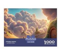Walking Up The Stairs in Desert 1000 Piece Corte Preciso Rompecabezas Dreamy Clouds Vibrante Jigsaw Regalo Niños 52x38cm/1000pcs