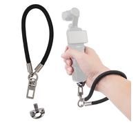 Walking Way Correa 2 en 1 para DJI Osmo Pocket 3/4/4 Pro & Insta360 Luna, Bandolera Ajustable/Correa Muñeca Rosca 1/4", Accesorio Liberación Rápida Cámara Vlogs, Negro