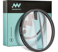 Walking Way Filtro de 58mm Midfield Split con Efecto de dioptría, Filtro de Cristal óptico de Prisma Lineal con Marco de Aluminio, Accesorios de Lente de cámara con Efecto de Campo Central