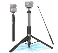 Walking Way Palo selfie trípode 165 cm plegable automáticamente, palo invisible para DJI Osmo Action 6/Nano, Throwpod estable para vlogging y fotografía de viajes