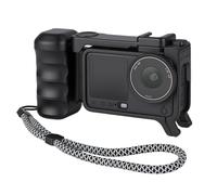 Walking Way Street Grip Kit para dji Osmo Action 6, Jaula Ergonómica con Botón de Disparo, Marco Protector con Empuñadura para Street Photography, Zapata Fría y Correa de Muñeca