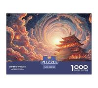 Walks Up The Stairs of An Endless Spiral Stairs 1000 Pièces Rompecabezas Surreal Landscape Desafiante Único para Adultos Juego De Desafío Difícil 52x38cm/1000pcs