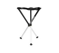 Walkstool Taburete plegable Comfort – 3 pies aluminio, 65 cm, Negro/Gris, 250 kg, Hecho en Suecia
