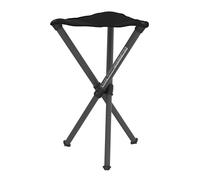 Walkstool - Modelo Basic - Negro - Taburete Plegable 3 Pies de Aluminio - Altura del Asiento 50 cm - Taburete Plegable - Carga máxima 150 kg - Hecho en Suecia