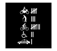 Wall-8-cc calcomanía de vinilo divertida para parachoques de coche, c