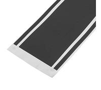 Wall-8-CC - Calcomanía universal de vinilo para coche, a prueba de arañazos, emblema de carreras, resistente al agua, gris oscuro