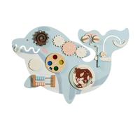 Wall Activity Board - Preschool Educational Toy, Wooden Sensory Board Panels Developmental Mural Interactive Tile | Cognitive Trainer For Toddlerhood Childcare Center Library Hospital Waiting Area