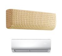 Wall Air Conditioner Cover - Washable Retractable Air Conditioning Protective Cover for Dust | Elastic Fabric with All-Inclusive 360 Degree Protection & Stylish Pattern for Home, Office and Hotels