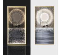 Wall Art Decorations Plug-in Modern LED Wall Lights Entryway Decorative Paintings Decorative Lamps For Living Room decoración pared(Color5,60 * 120cm)