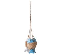 Wall Art Nautical Wood Sign Decoration with Rope
