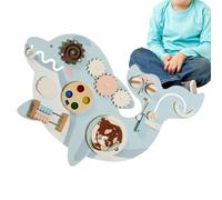 Wall Busy Boards - Wall Activity Board - Wooden Sensory Learning Panel, 11-in-1 Montessorii Busy Boards, Mounted Activity Center | Early Developmental Toy for Kids, Girl, Boy, Preschool, Kindergarten