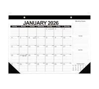 Wall Calendar, 2026 Hanging Calendar, Yearly 18-Month Planner, Monthly Organizer Paper Pad for Fridge, Desk, Home, Work, Wedding, Planning, 16,93 x 12,01 pulgadas, 1 pieza, 340 g