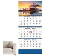 Wall Calendar 2026, Vertical Hanging Planner Chart, Monthly Date Organizer Holidays, Large Clear Layout Design, Ideal for School, Workplace, Dorm Room, Apartment, Hotel, Time Management, 33x22cm Paper