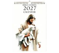Wall Calendar 2027 - Bible Stories Jan - Dec 2027 Christian Calendar