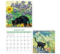 Wall Calendar 2027 - Cat Monthly Thick Paper Planning Planner, | 2027 Wall Calendar 12 Month for Office Home Bedroom Living Room Desk