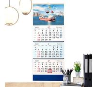 Wall Calendar - 4 Folds Monthly Planner, 2026 Wall Calendar Planner for Home Planning | Large Monthly Calendars for Office, School, Classroom, Family, Dorm Room, Restaurant, Chinese New Year