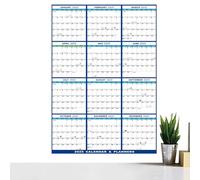 Wall Calendar Dry Erasable, 12 Month Annual Planner, Dry Erase Calendar 2025, Yearly Wall Planner, Foldable Calendar Planner, Monthly Planner For Home, 2025 Wall Planner, Dry Erase Planner For Classro